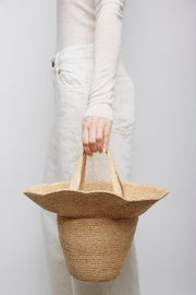 Sol natural straw basket bag