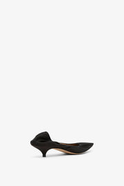 Liisa black kitten pumps