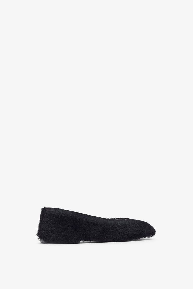Square black ballet flats