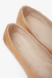 Square beige ballet flats