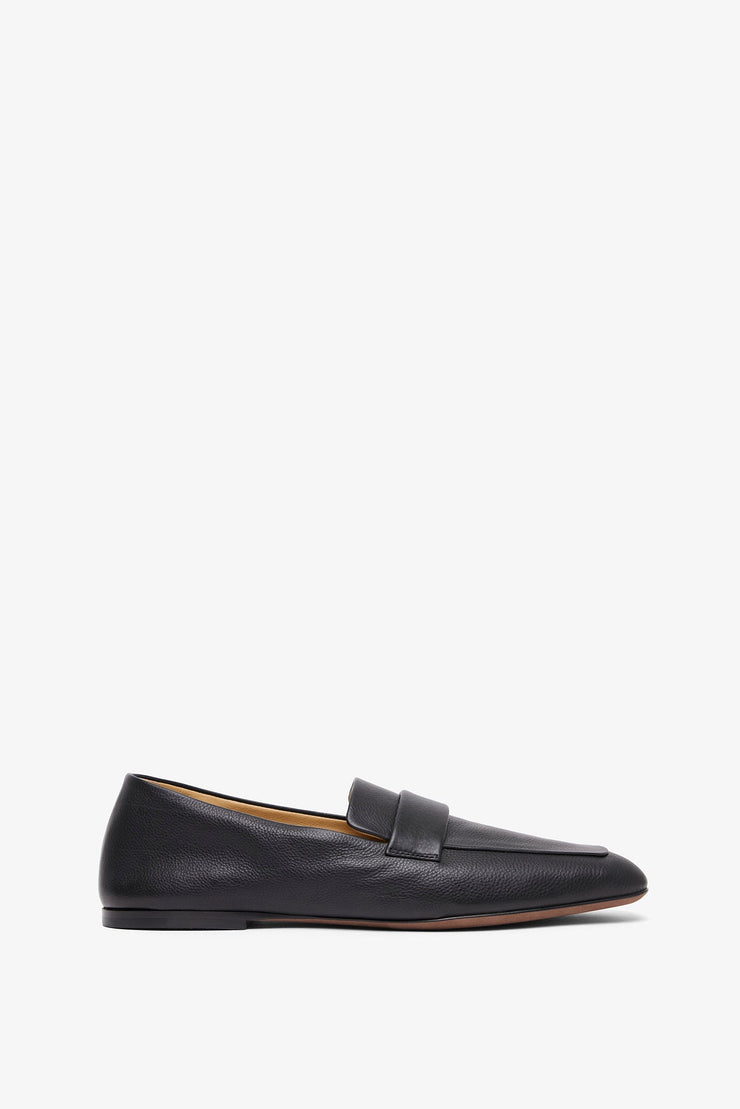 Square black loafers