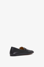 Square black loafers