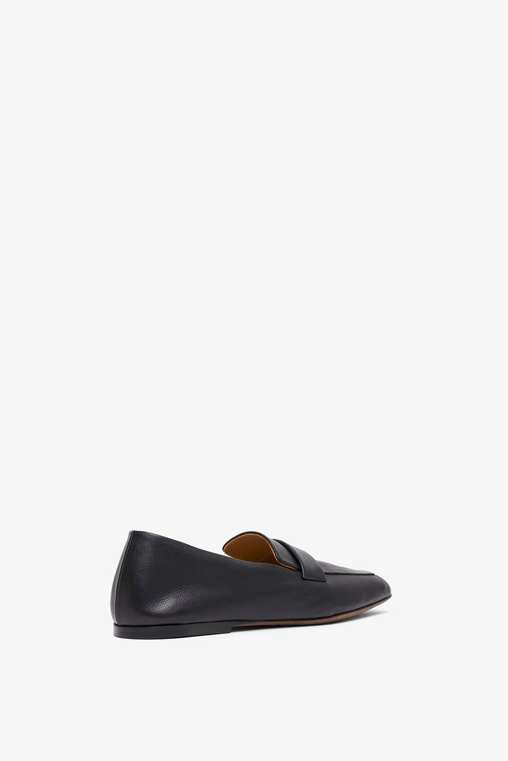 Square black loafers