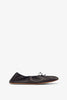 Round black ballet flats