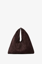 Bindle small brown suede bag