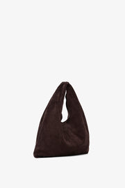 Bindle small brown suede bag