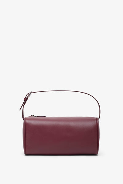 90'S burgundy leather bag
