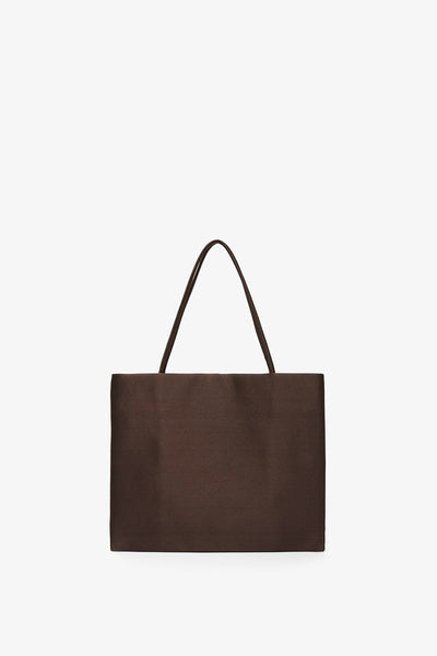 Cecily brown silk bag