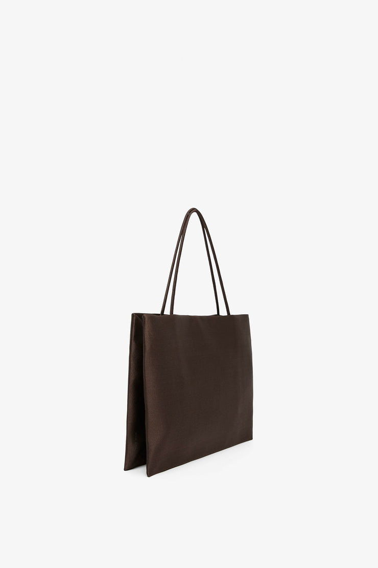 Cecily brown silk bag
