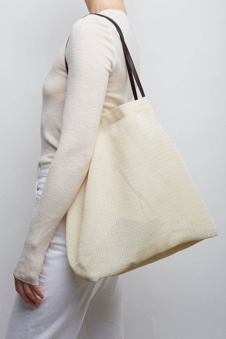 Barn ivory mesh tote bag