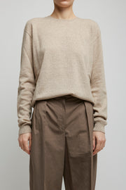 Kisaora beige melange cashmere top