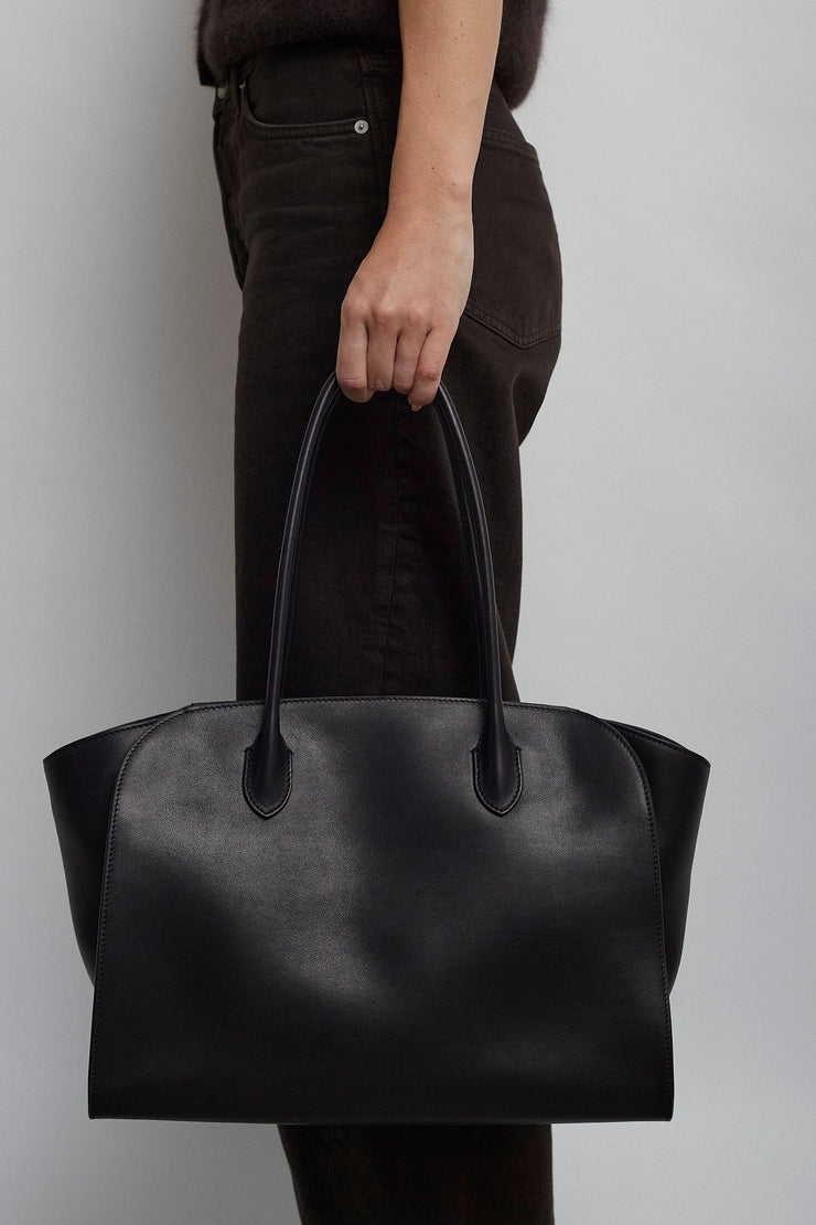 Marlo 14 black leather bag
