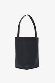 Medium N/S dark pine leather tote bag