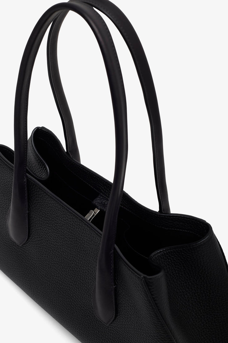 Alger black leather shoulder bag