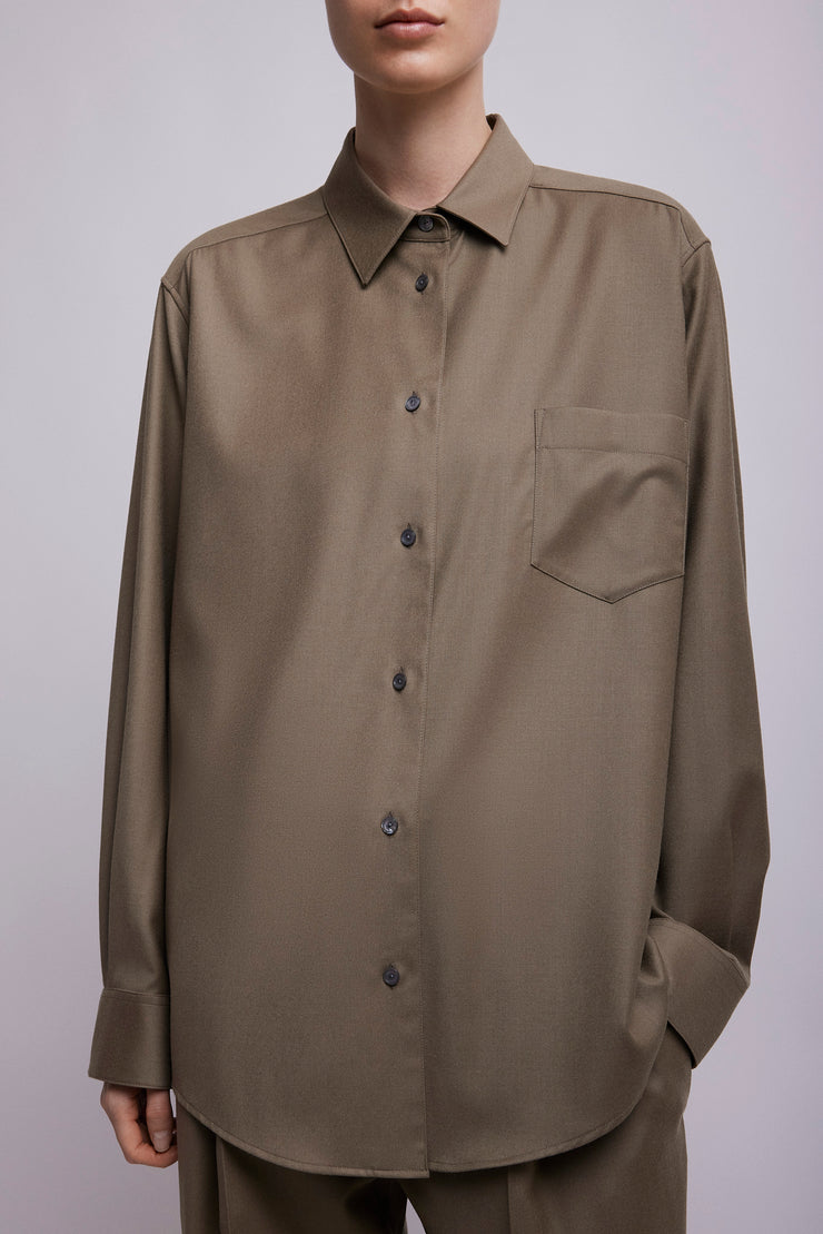 Pino wool flannel shirt