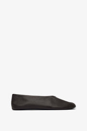 Stella brown shearling flats