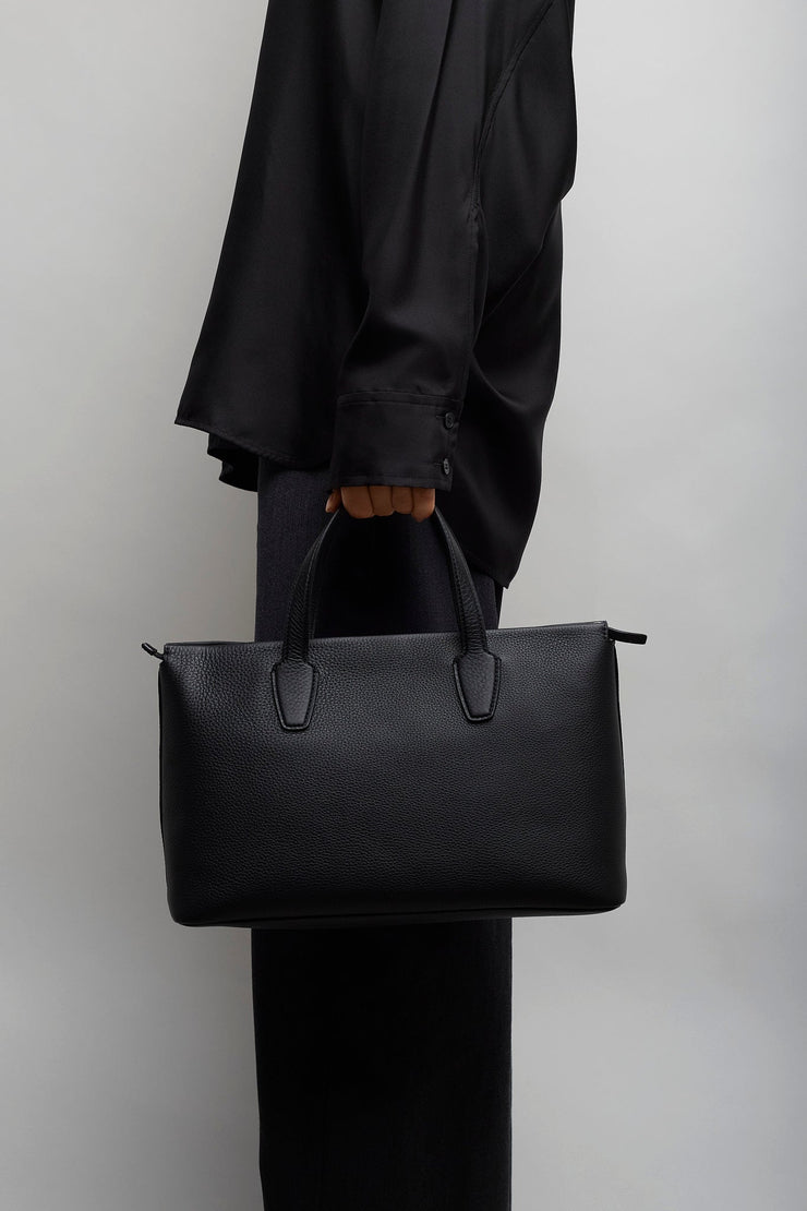 Marcel black top handle bag