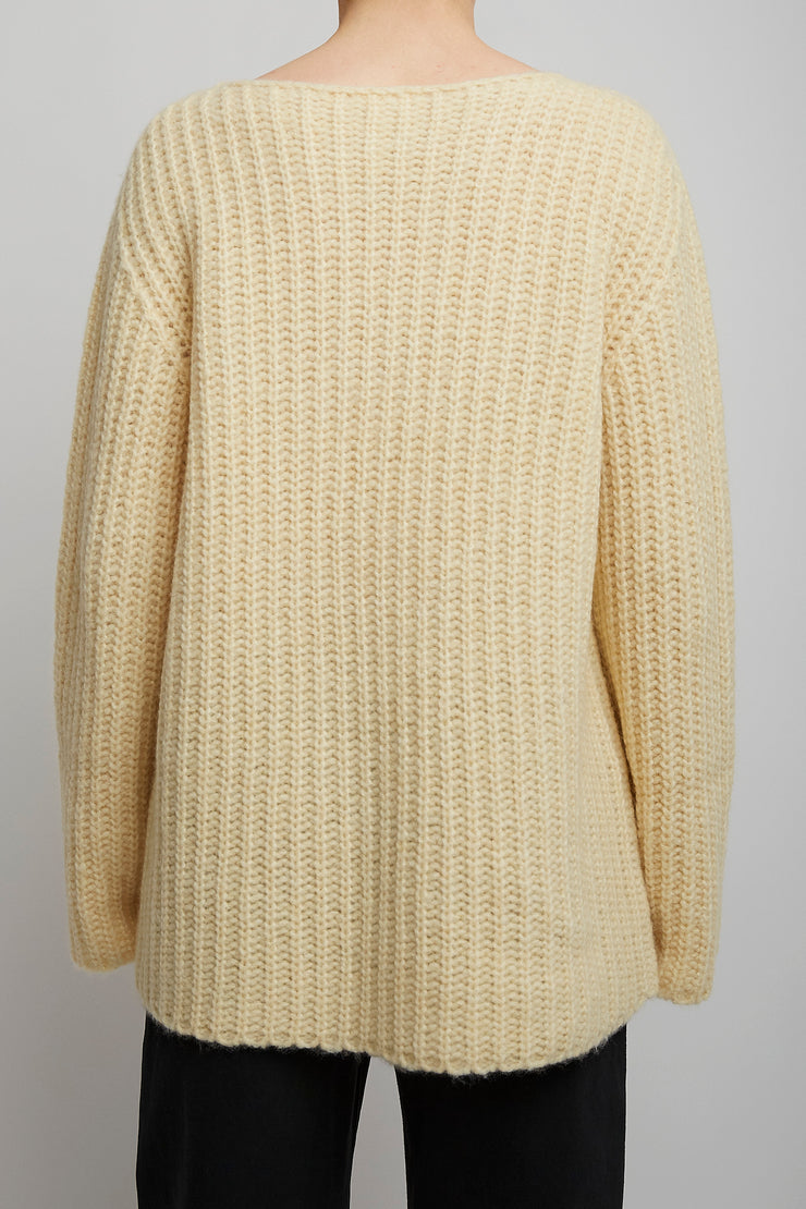 Mirr yellow cashmere sweater