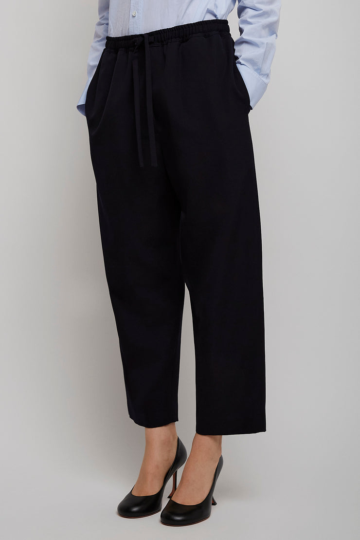 Orieno dark navy wool pants