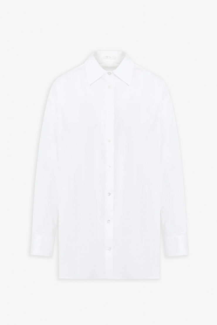 Luka white cotton poplin shirt