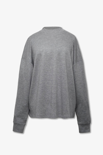 Raveena grey cashmere top