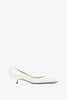 Liisa Kitten Two white pumps