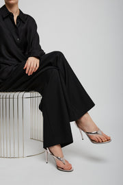 Infradito 90 blush leather sandals