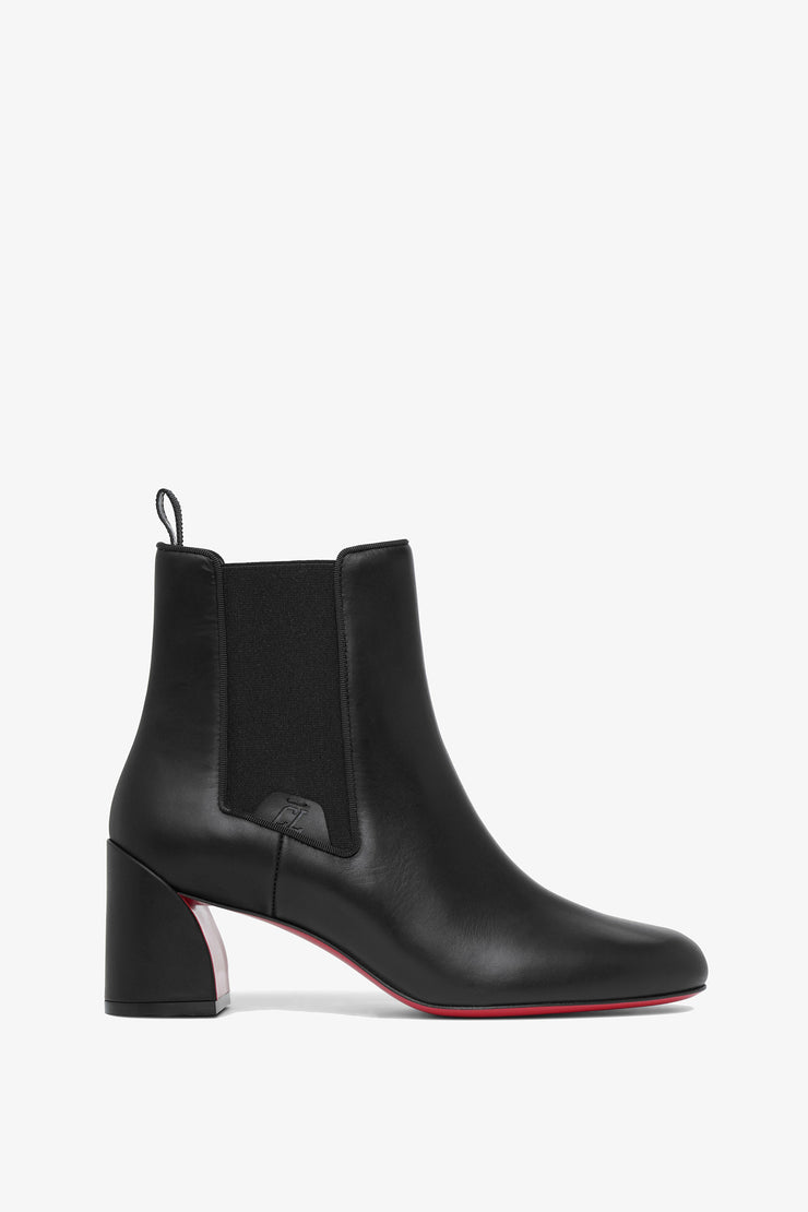 Turelastic 55 black leather ankle boots