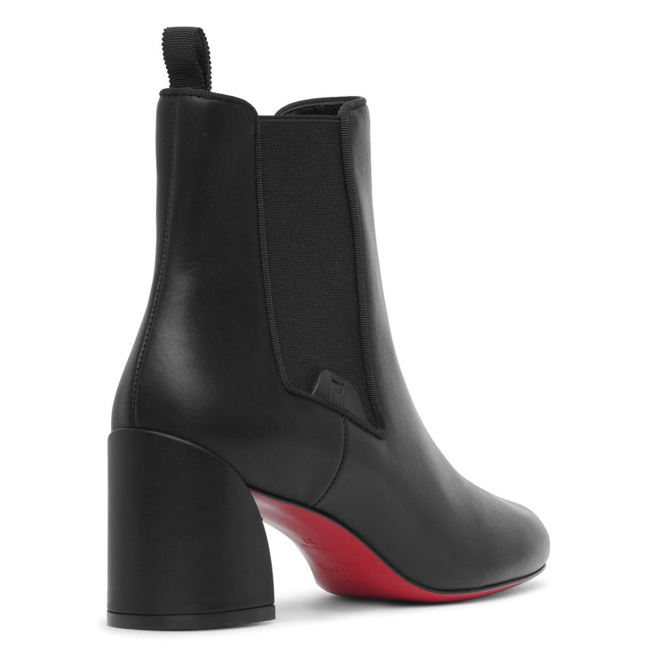 Turelastic 55 black leather ankle boots