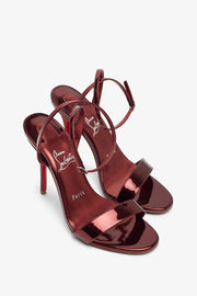 Miss Z 100 red metallic sandals