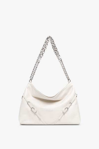 Voyou medium white chain bag