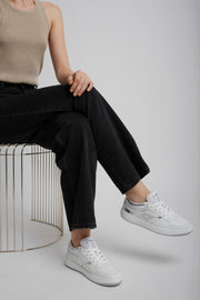 G Move leather sneakers