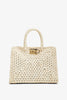 The studio raffia small bag