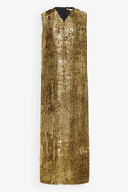 Louane gold dress