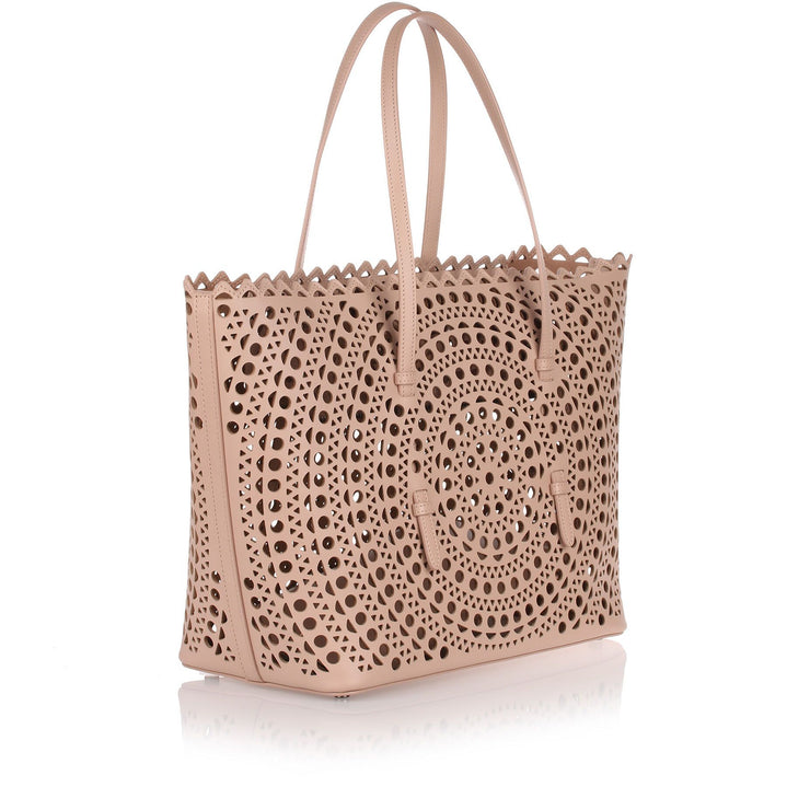 Light beige laser-cut bag