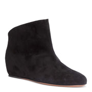 Chamois 30 black suede wedge boots