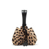 Leopard printed pony bucket bag