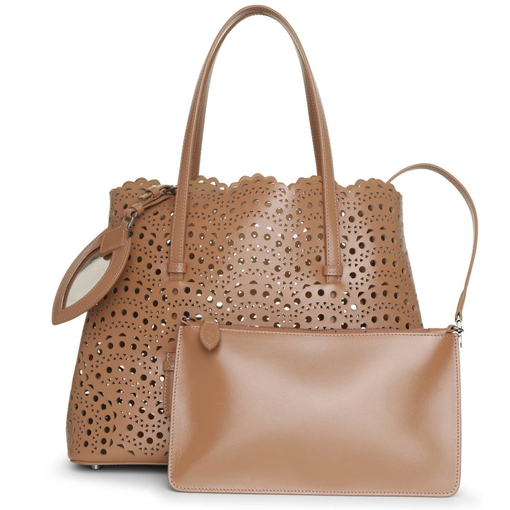 Mina 32 dark nude tote bag