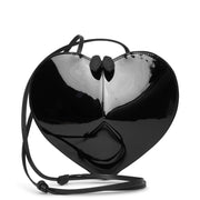 Le Coeur black patent crossbody bag