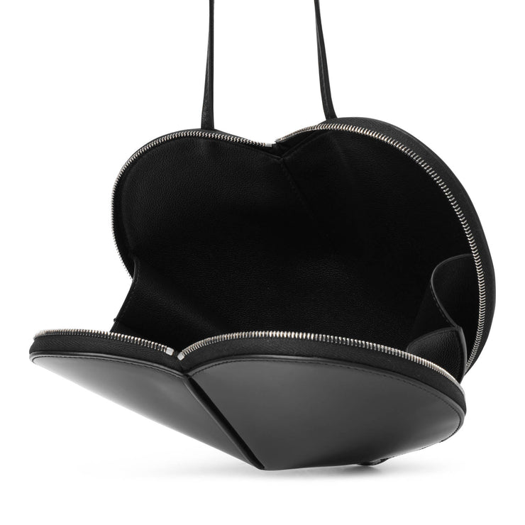 Le Coeur black patent crossbody bag