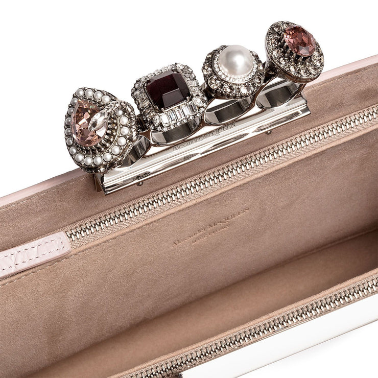 Jewelled Four ring clutch