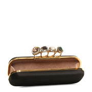 Satin four ring clutch