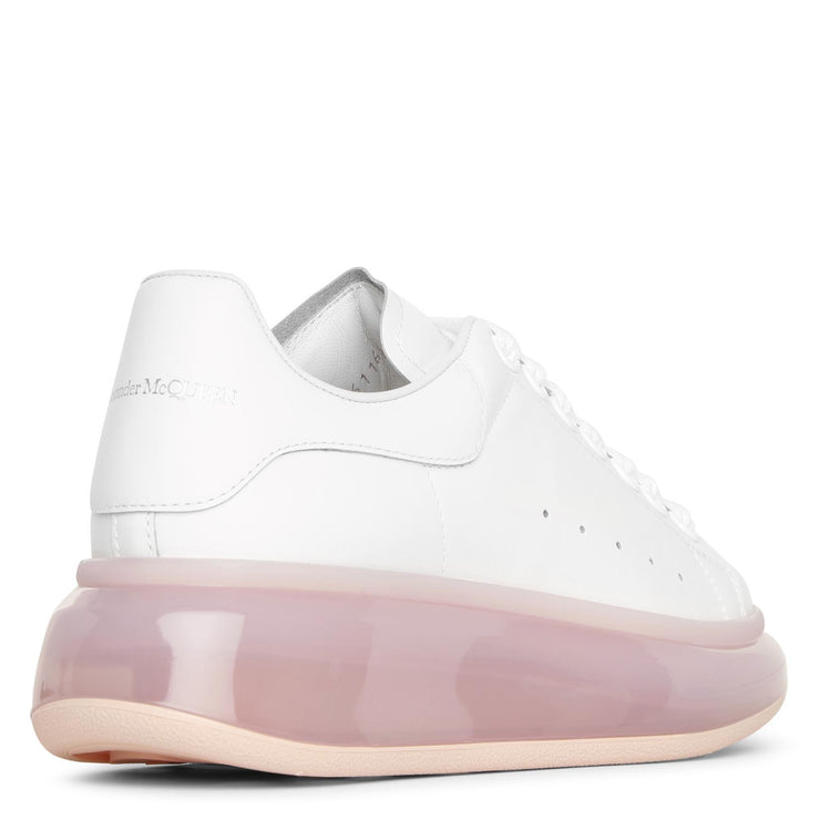 White and rose gold classic sneakers