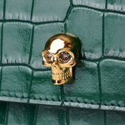 Small skull bag emerald