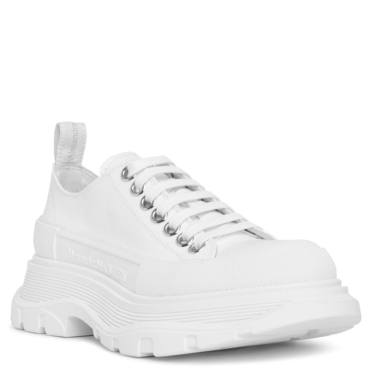 Tread slick white low top