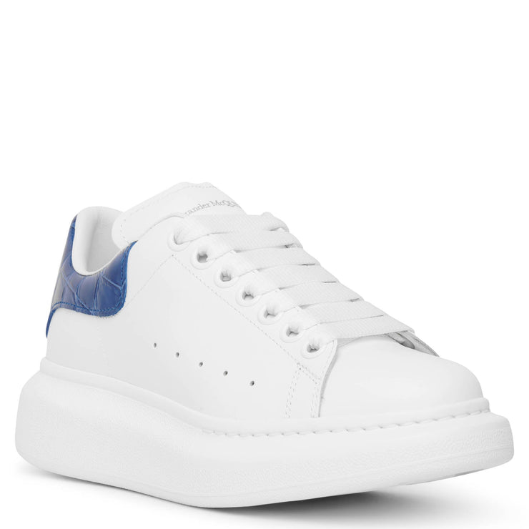 Classic white and inidigo croc sneakers