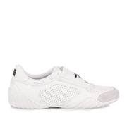 White leather fencing sneaker