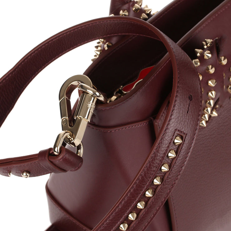 Eloise small bordeaux leather bag