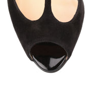 Aribak 100 black suede sandal