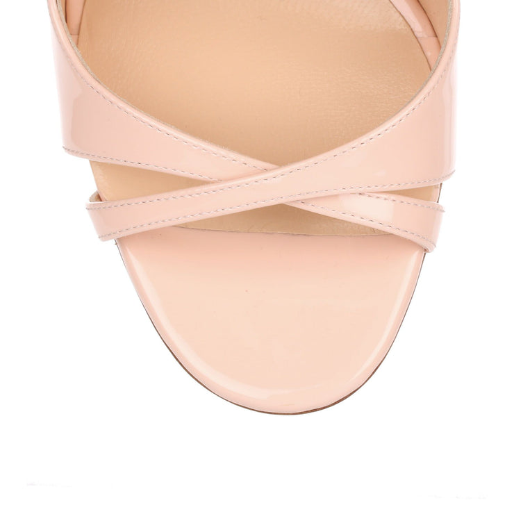 Malefissima 100 patent powder pink sandal